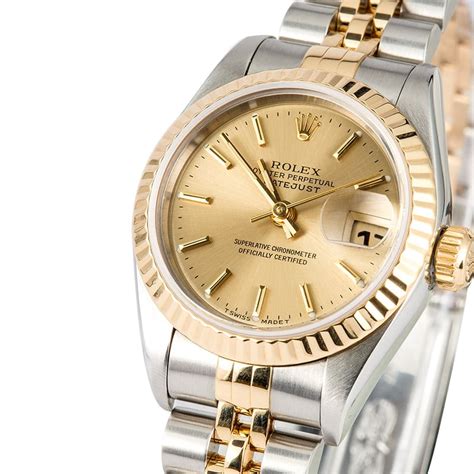 rolex women's oyster perpetual datejust two-tone watch|Rolex lady Datejust 28.